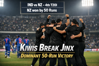IND vs NZ 4th T20I: New Zealand End Losing Streak with Massive 50-Run Win
